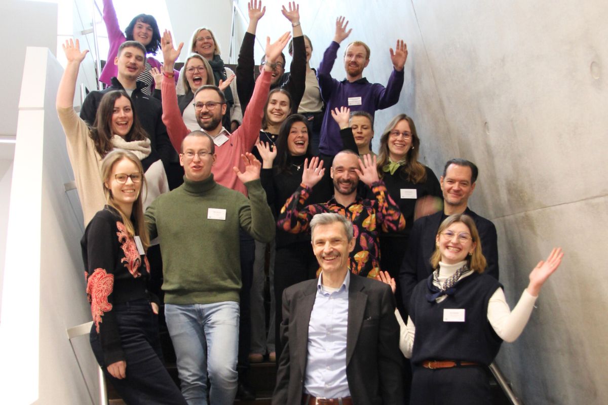 Studierende des MBA Sustainability Management bei der Einführungspräsenz des 23. Jahrgangs auf dem Leuphana Campus